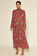 Adalind Dress Butterfly Floral Red