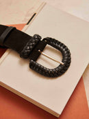 CEINTURE LARGE NOIR ADELE PETITE MENDIGOTE
