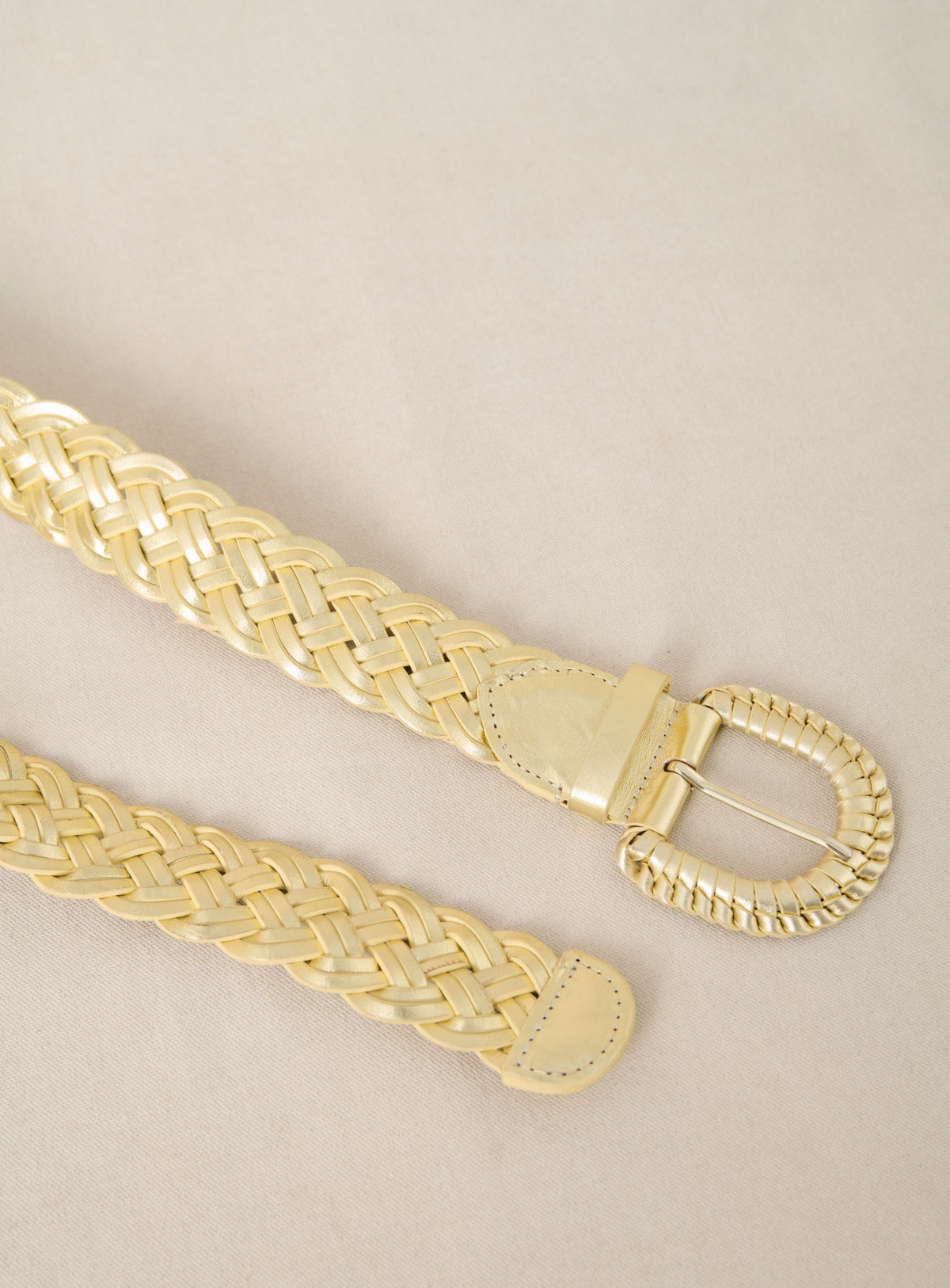 Adele Braided Belt - Gold