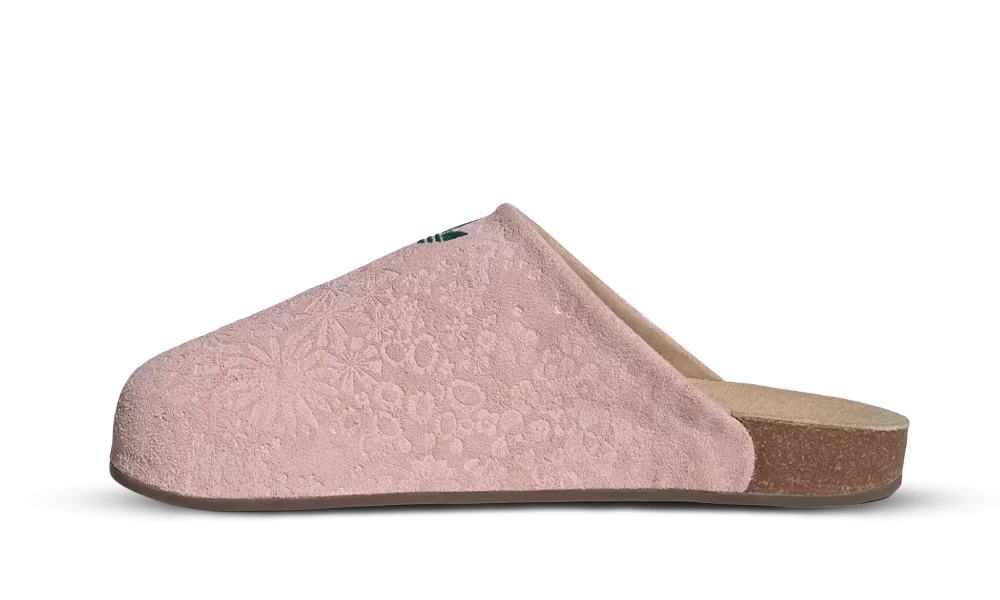 Adimule Slides Liberty London Sandy Pink Green - Rose