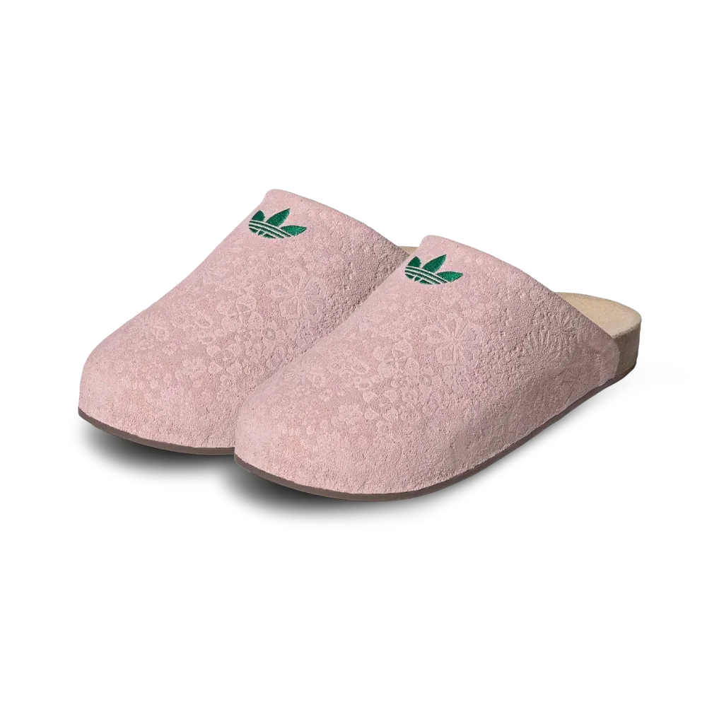 Adidas - Liberty London Sandy Pink Green Adimule Slides Shoes - Pink