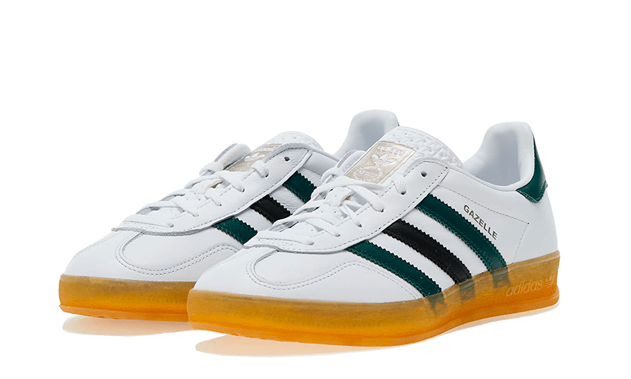Gazelle Indoor White Collegiate Green - Blanc