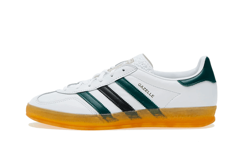 Gazelle Indoor White Collegiate Green - Blanc