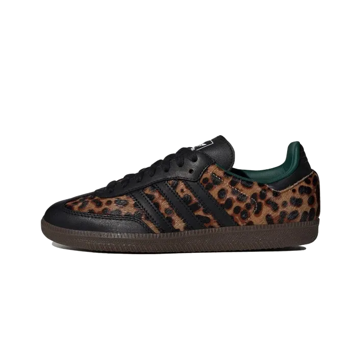 Adidas - Samba Green Leopard Sneakers - Black
