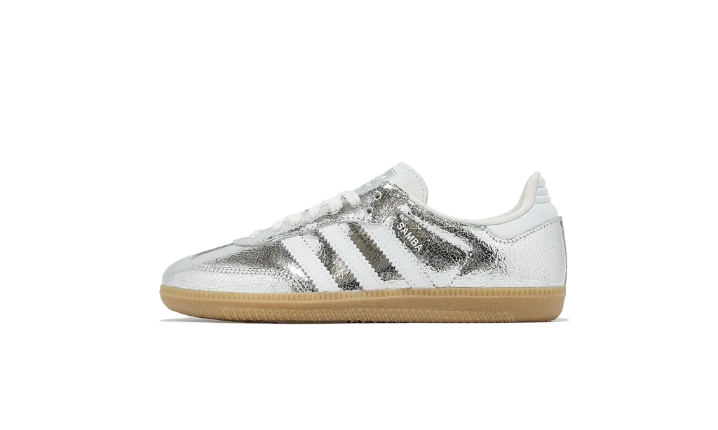Samba Metallic Cracked Leather - Gris