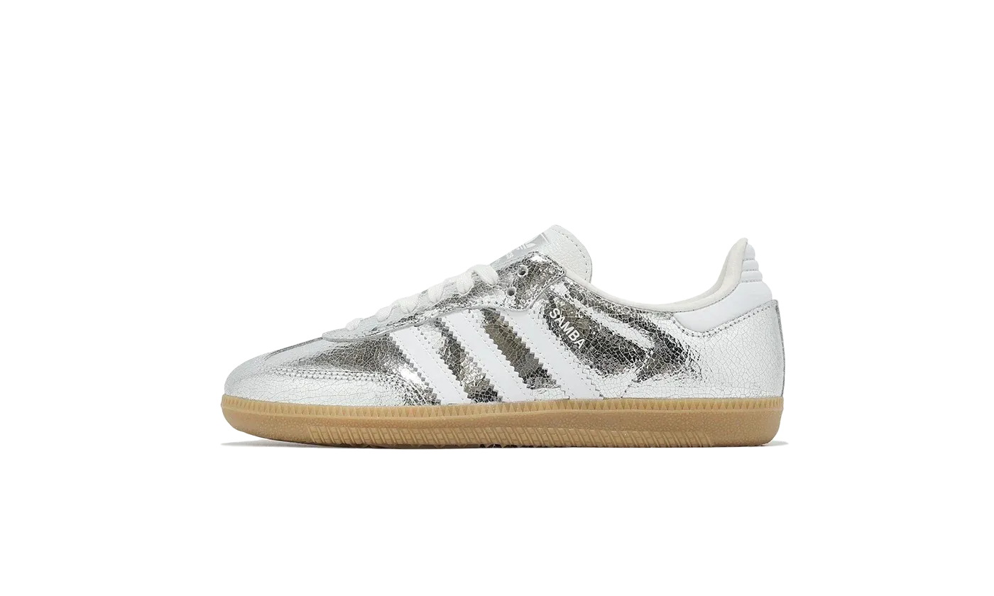 Samba Metallic Cracked Leather - Gris