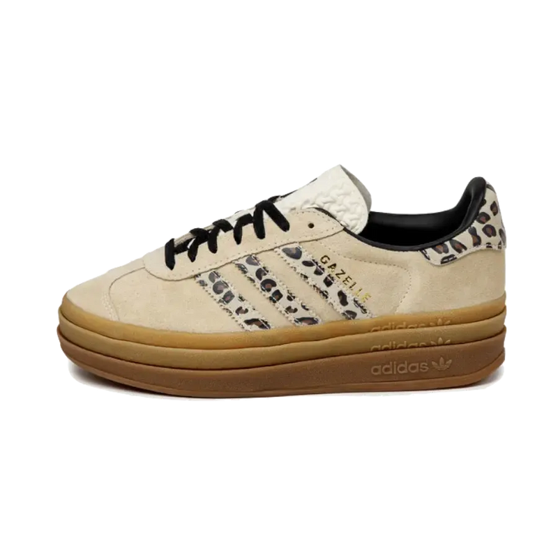 Adidas - Gazelle Bold Cream Black Leopard Sneakers - Beige