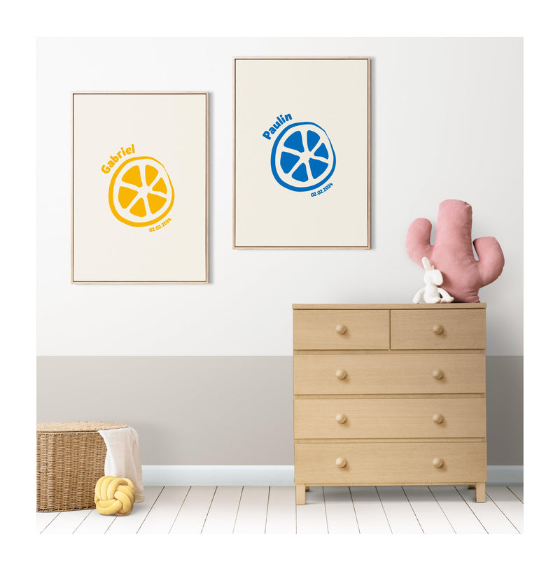 Affiches Personnalisées - Minimaliste Citron