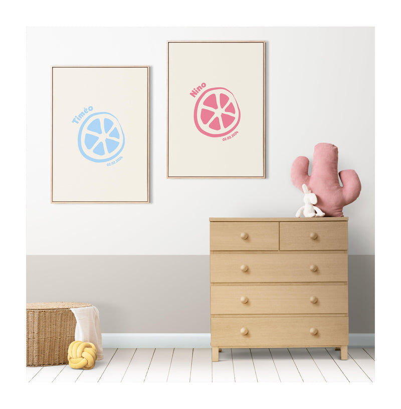 Affiches Personnalisées - Minimaliste Citron