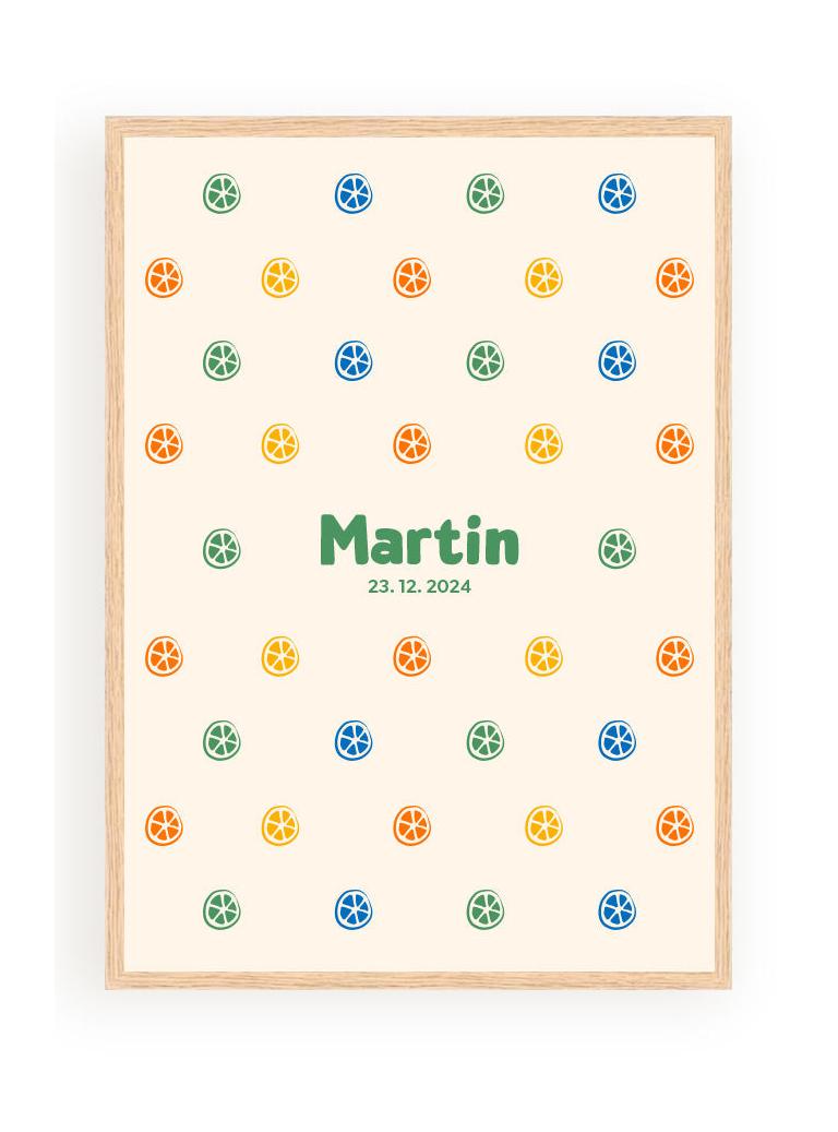 Pósters personalizados - Patrón de limones