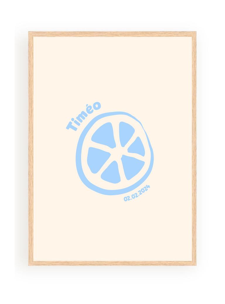 Affiches Personnalisées - Minimaliste Citron