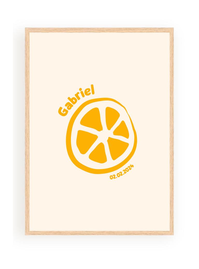 Affiches Personnalisées - Minimaliste Citron