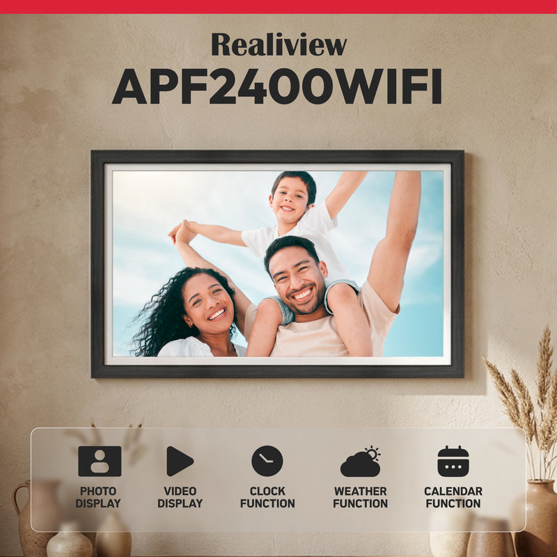 Cadre Numérique Wifi 24 Pouces - Frameo - Agfaphoto