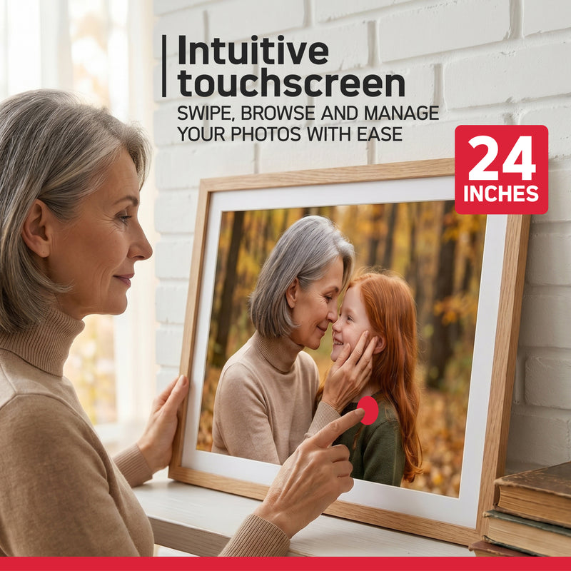 Cadre Numérique Wifi 24 Pouces - Frameo - Agfaphoto