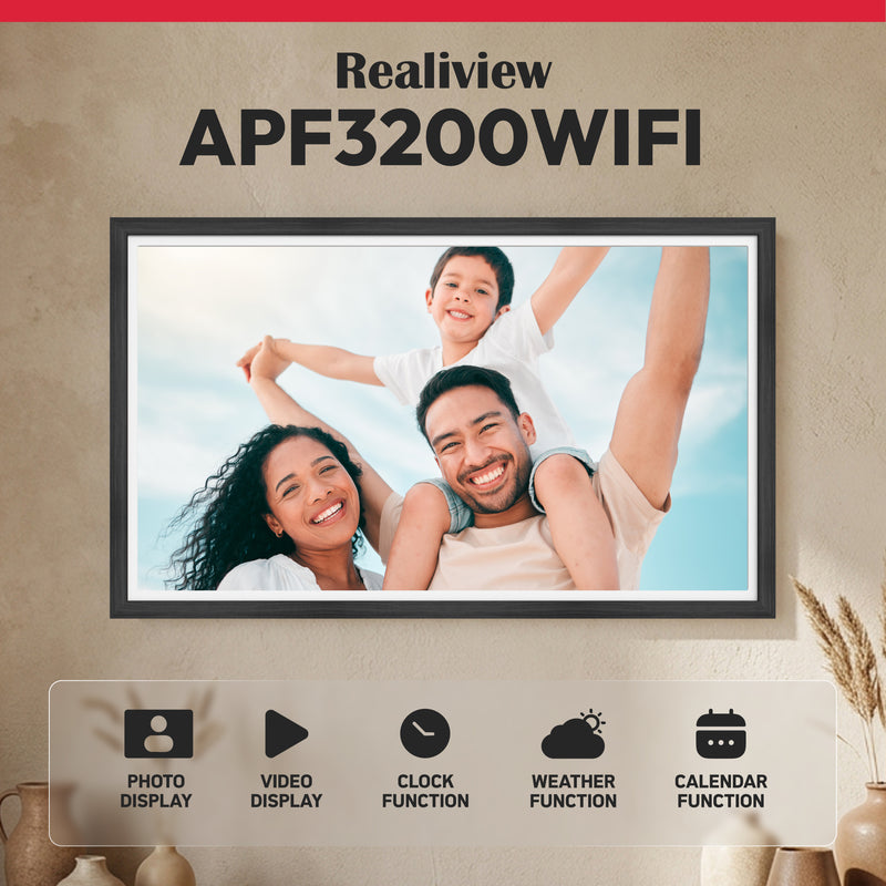Cadre Numérique Wifi 32 Pouces - Frameo - Agfaphoto