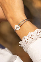 Bracelet Agite - Argenté Pailleté