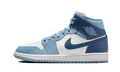Air Jordan 1 Mid Blue - Bleu