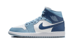 Air Jordan 1 Mid Blue - Bleu