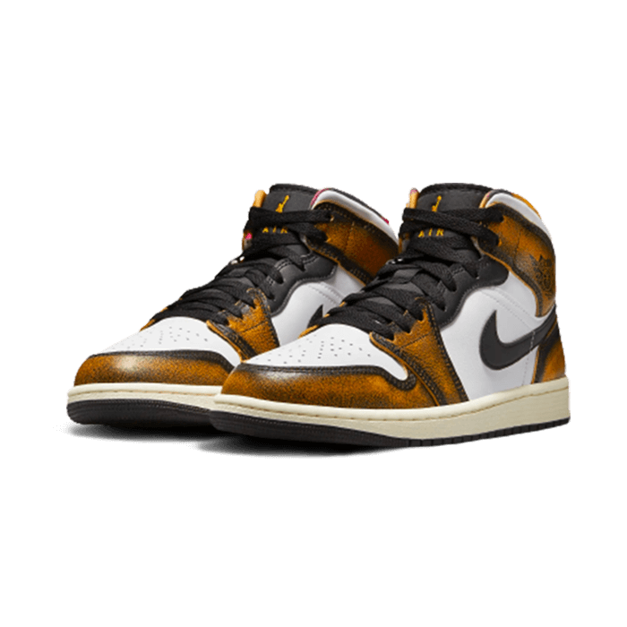 Air Jordan - Sneakers Air Jordan 1 Mid Se Orange Wear-Away - Orange
