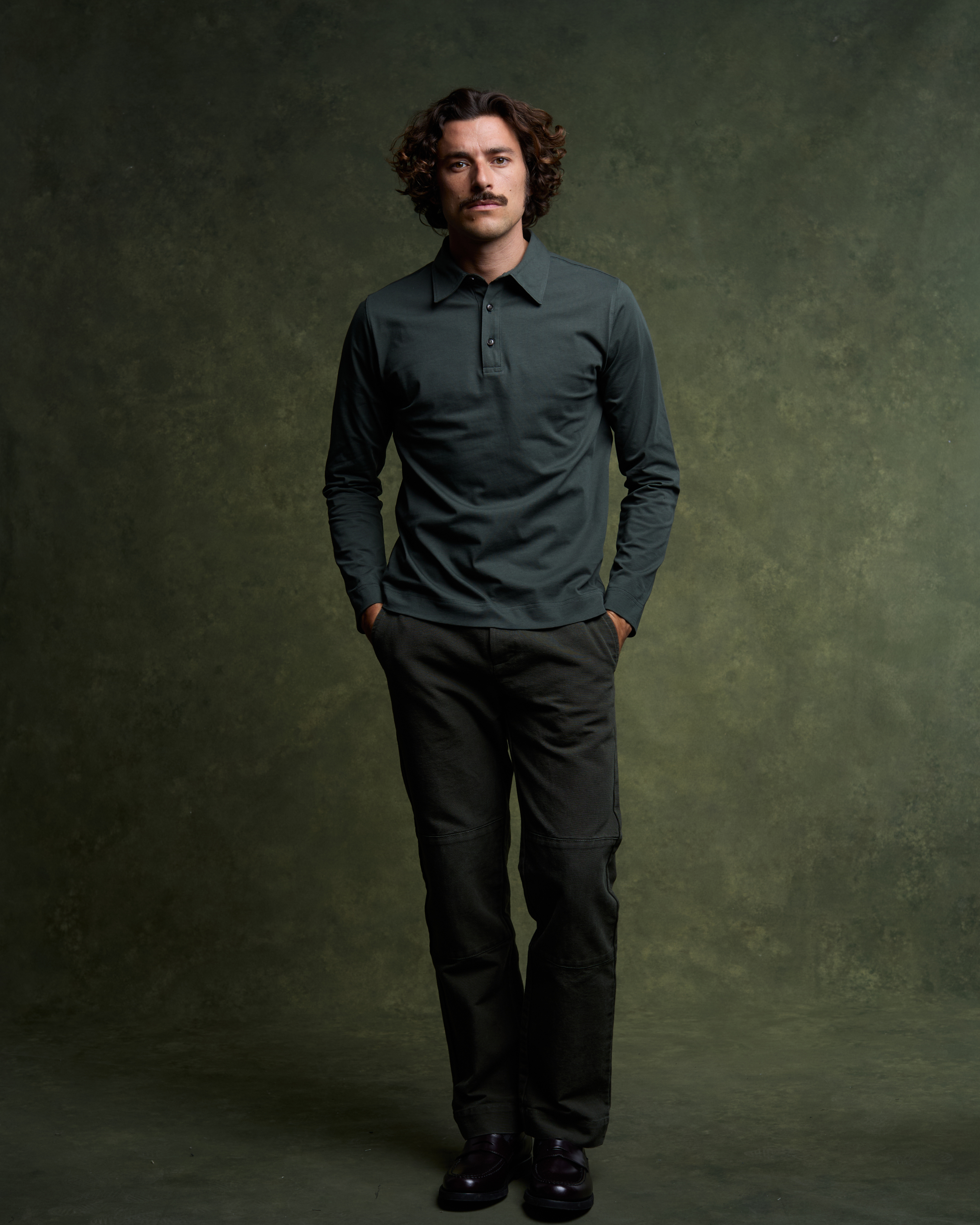 Casual Gabin Trousers - Hunter Green