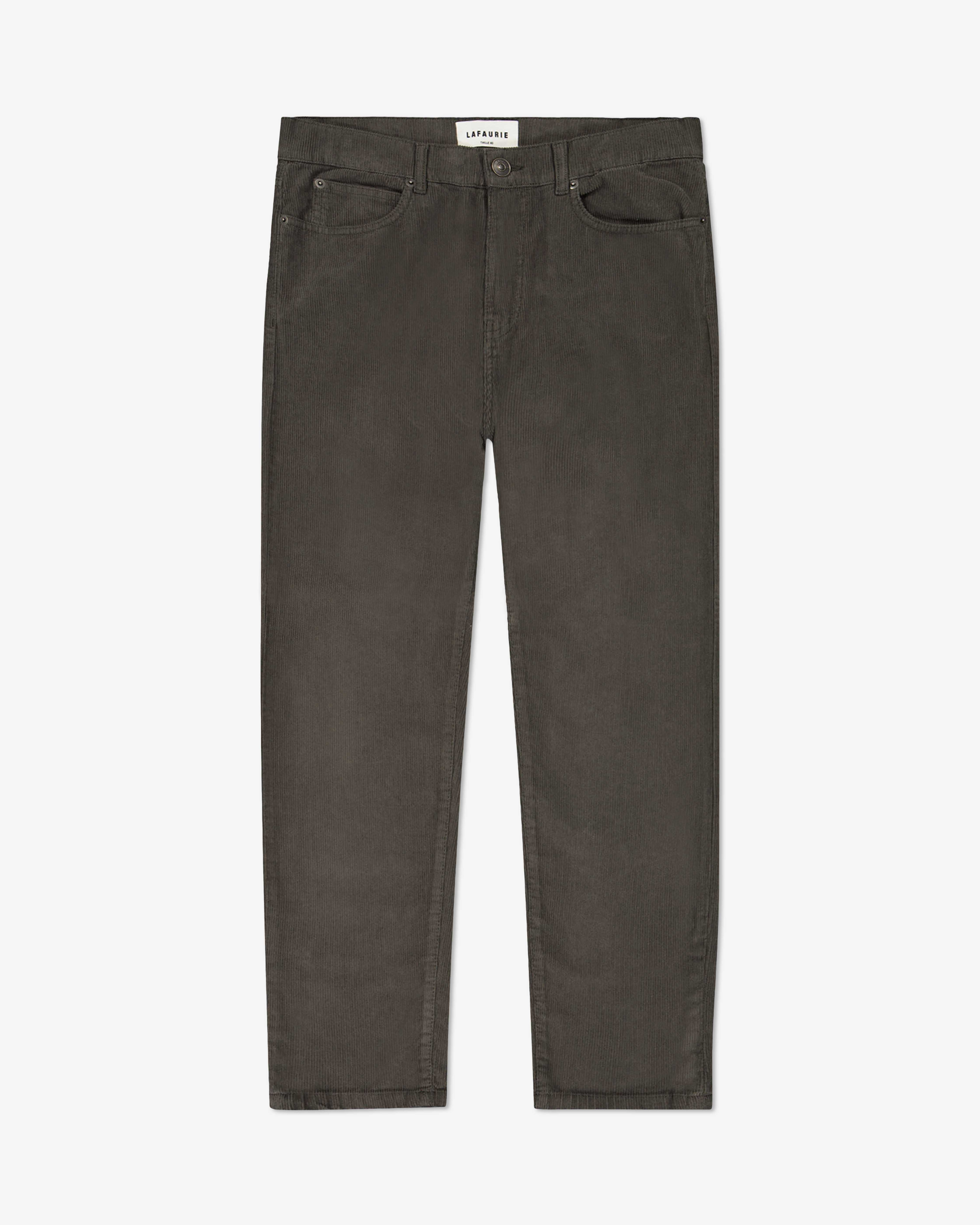 Pantalon Cinq Poches Dean Velours - Galet