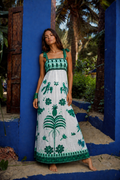 Alana Dress - Green Parrot
