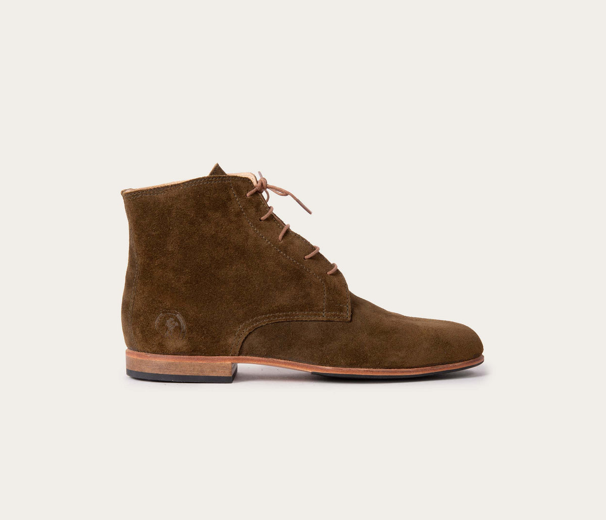 Botki Albert - Zamsz oliwkowy - Unisex