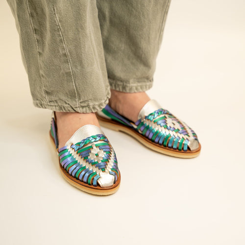 Huaraches Alegre - Argent Blue Mermaid