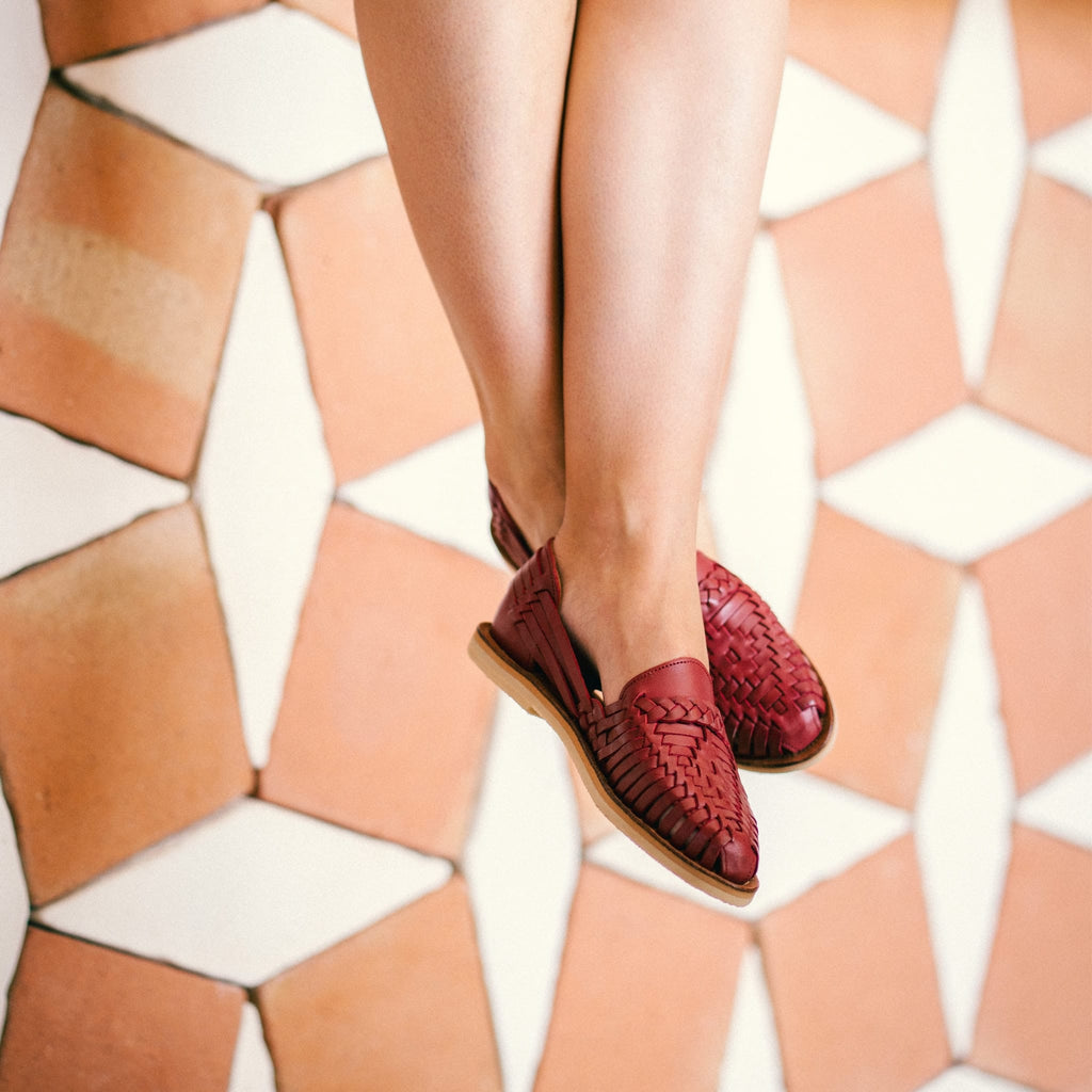 Huaraches Alegre - Rouge