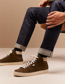 Alexis high-top sneakers - Olive Suede
