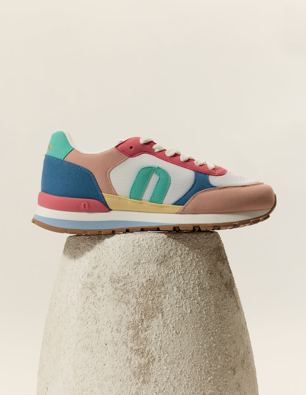 Baskets Basses Aline - Rose Clair Blanc Rose - Femme