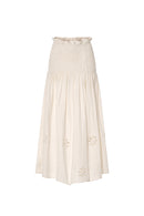 Alma White Skirt
