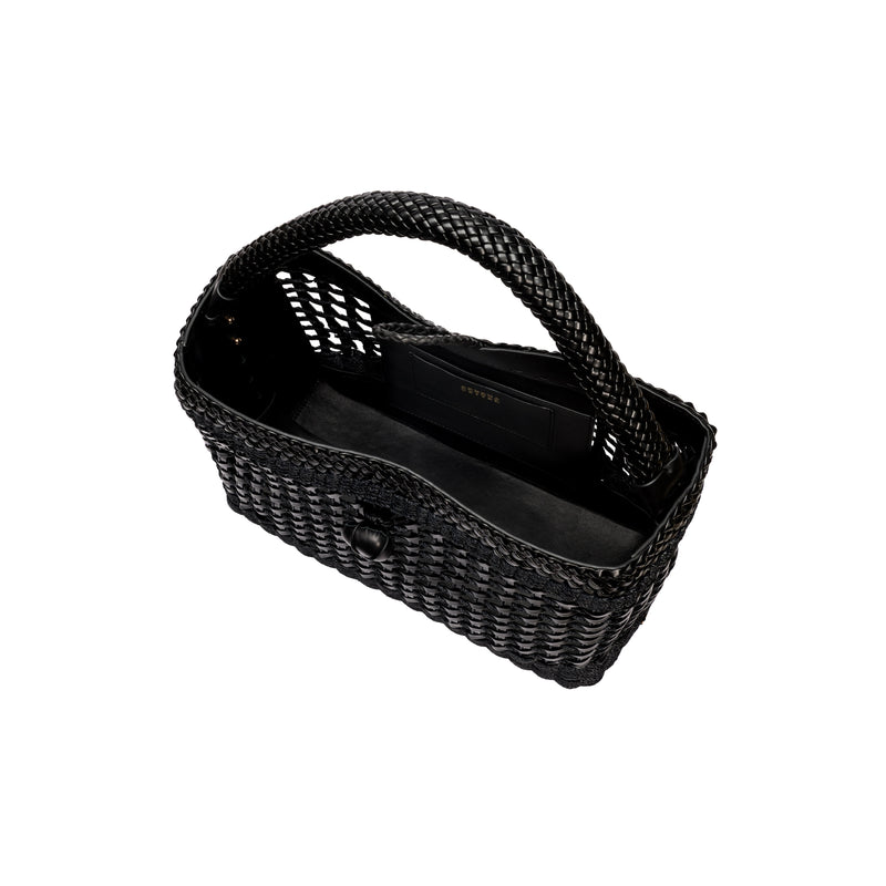Almeria Black Large Tote Bag