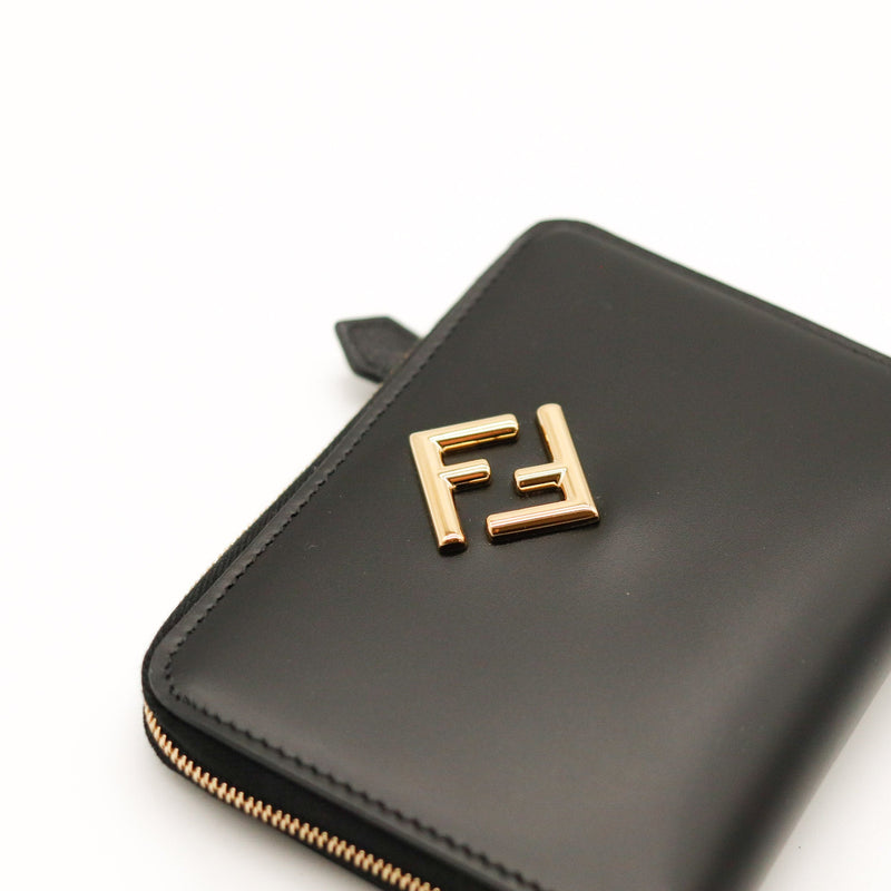 Le Portefeuille Zippé Fendi Diamonds Noir