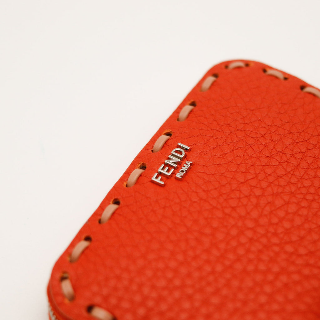 Le Mini Portefeuille Peekaboo Fendi Orange