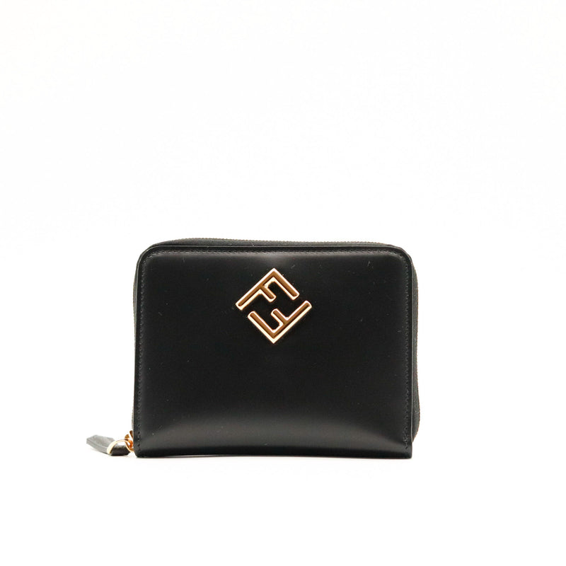 Le Portefeuille Zippé Fendi Diamonds Noir