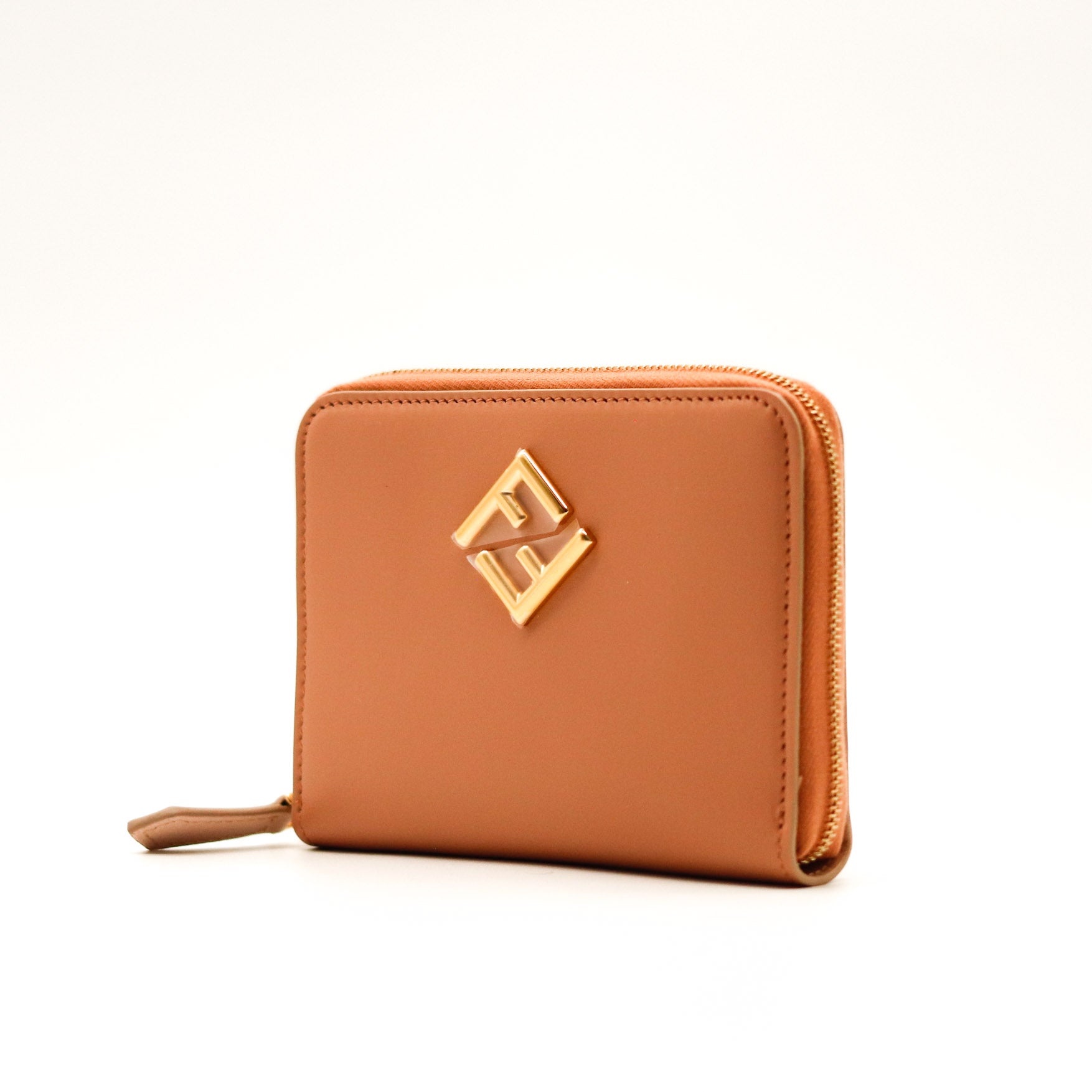 Le Portefeuille Zippé Fendi Diamonds Rose