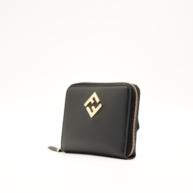 Le Portefeuille Zippé Fendi Diamonds Noir