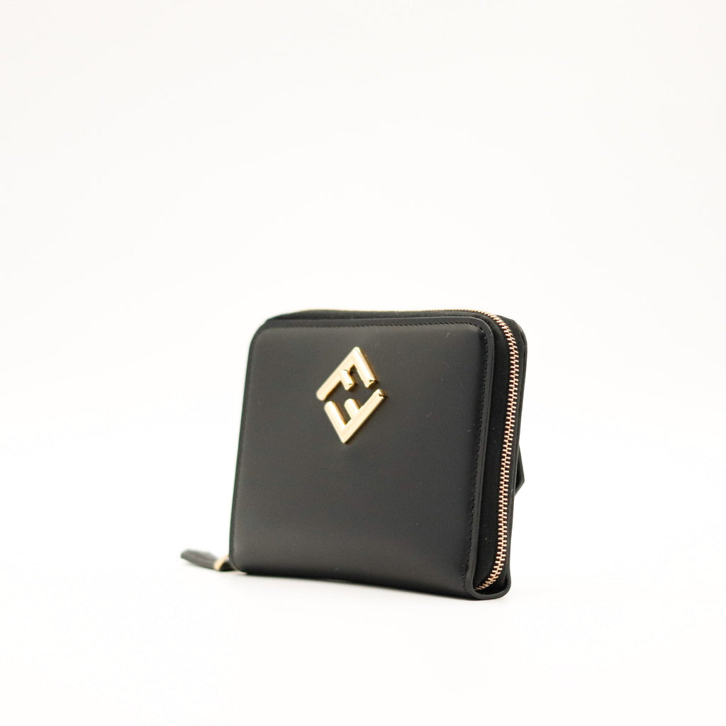 Le Portefeuille Zippé Fendi Diamonds Noir