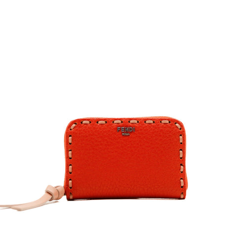 Le Mini Portefeuille Peekaboo Fendi Orange