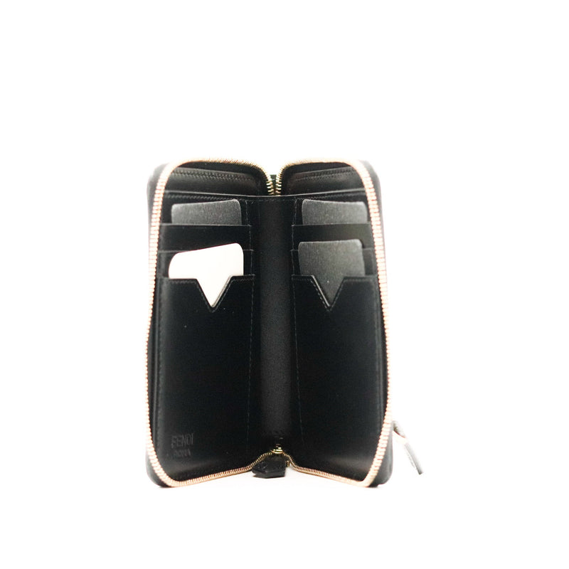 Le Portefeuille Zippé Fendi Diamonds Noir