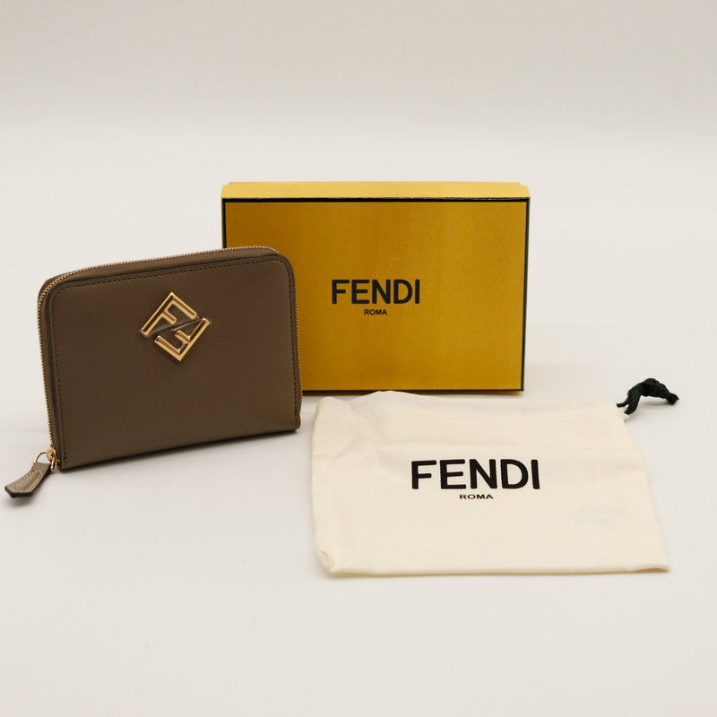 Le Portefeuille Zippé Fendi Diamonds Beige