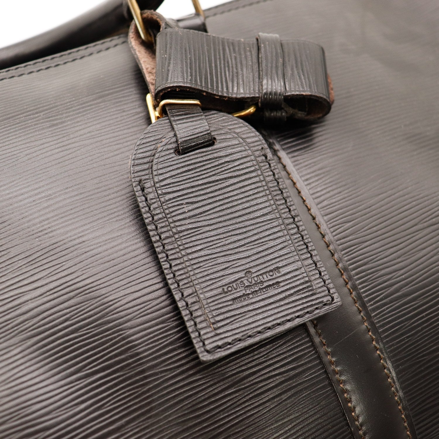 Le Keepall 50 Louis Vuitton En Cuir Épi Noir