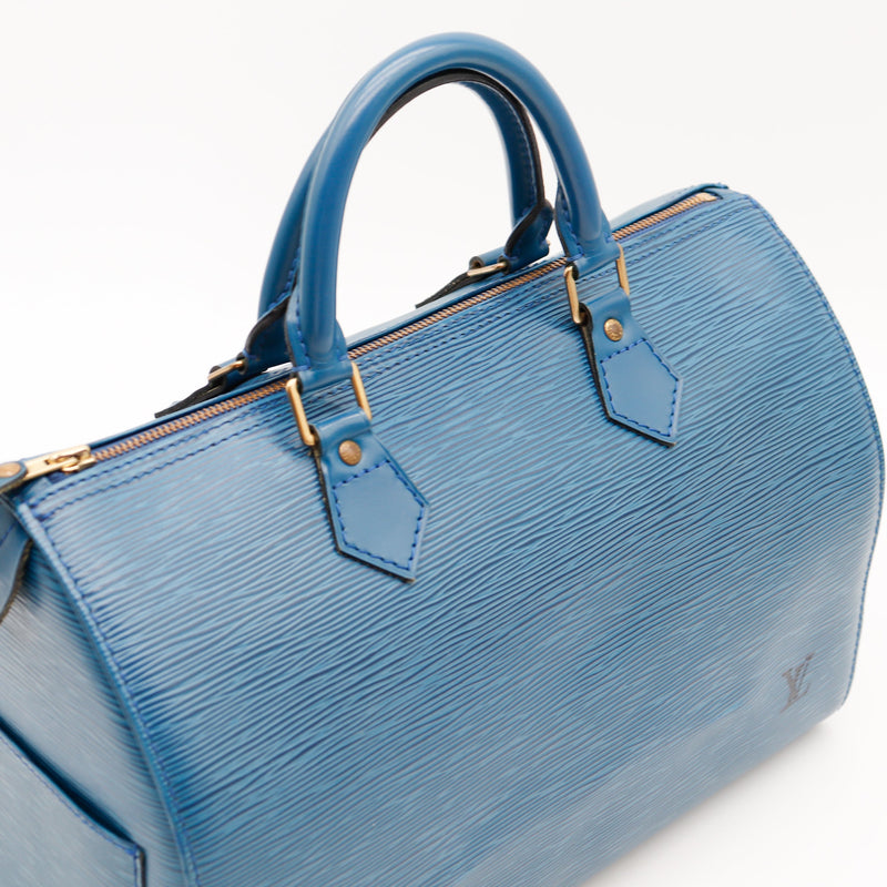 Le Speedy 30 Épi Bleu Louis Vuitton
