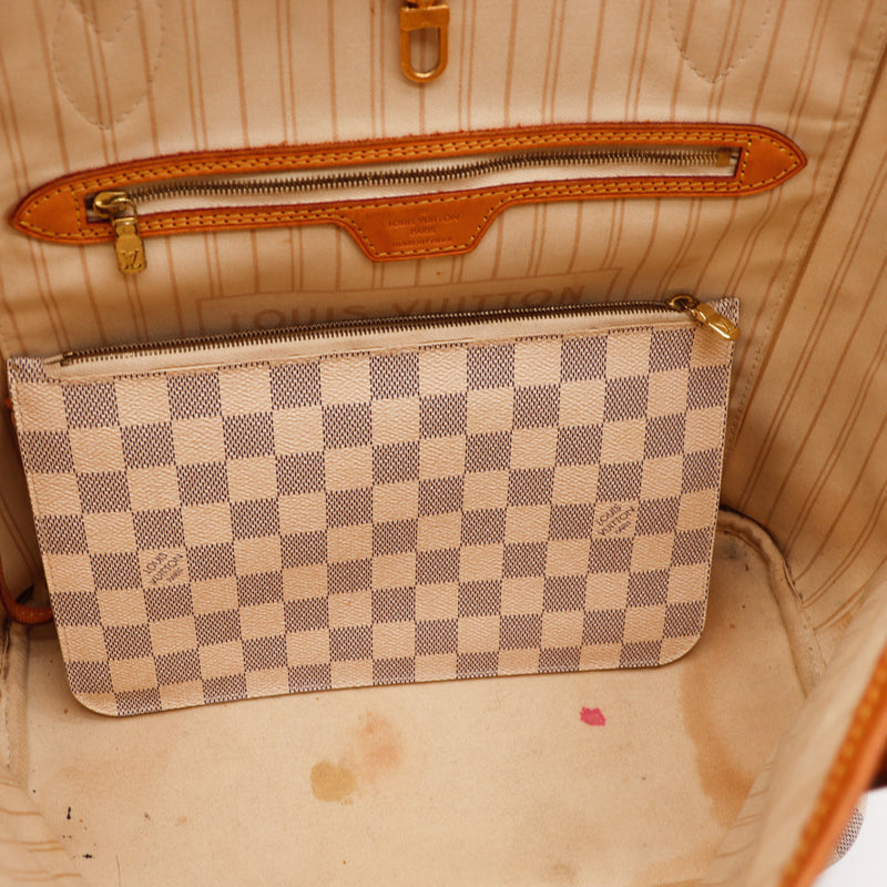 Le Neverfull Mm Louis Vuitton Damier Azur