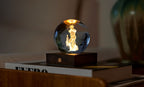 Gingko Design – Lampka Amber Crystal - Golf, lampka nocna w kształcie kryształowej kuli