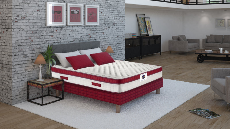 Castelnaud - Matelas - Blanc/Bordeaux