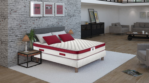 Castelnaud - Matelas - Blanc/Bordeaux