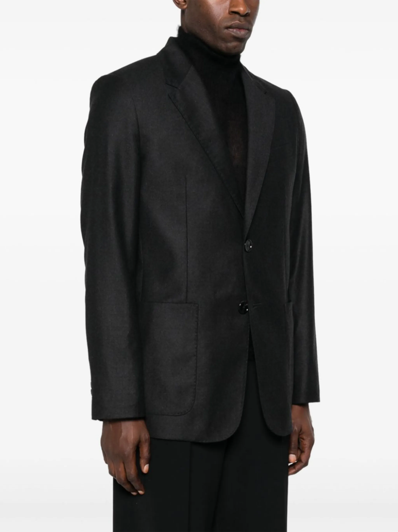 Ami Paris - Blazer Laine Gris Chiné - Femme