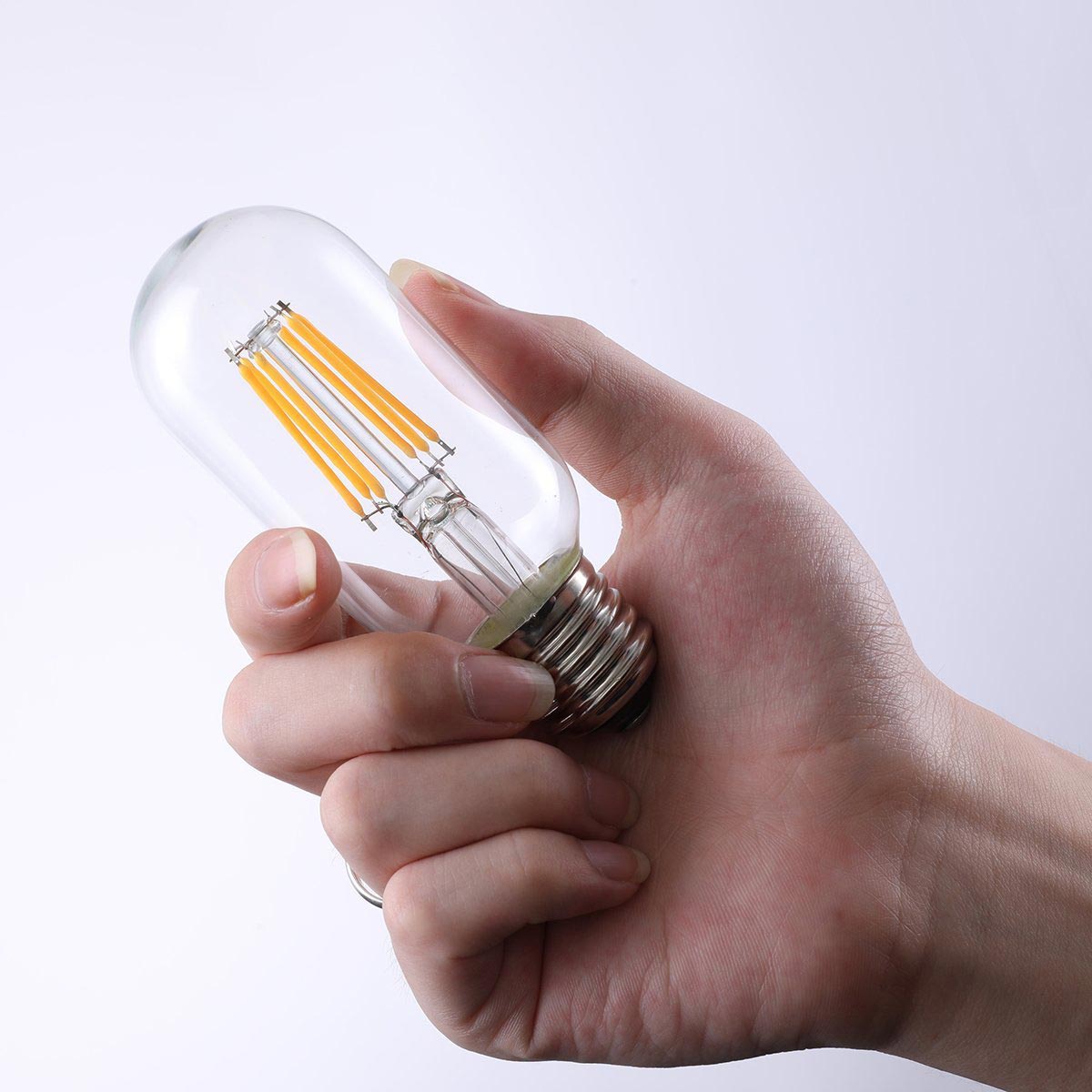 Ampoule filament LED E27 blanc chaud SEDNA E27 T45 6W H12cm - REDDECO.com